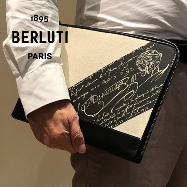 Berluti クラッチバッグ メンズ 大きめ