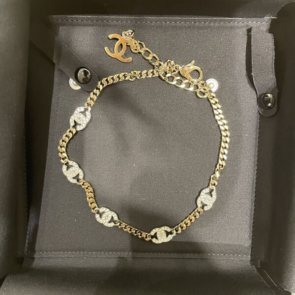 ゴージャス存在感♡お洒落なチェーン【CHANEL】チョーカー ゴージャス存在感♡お洒落なチェーン【CHANEL】チョーカー