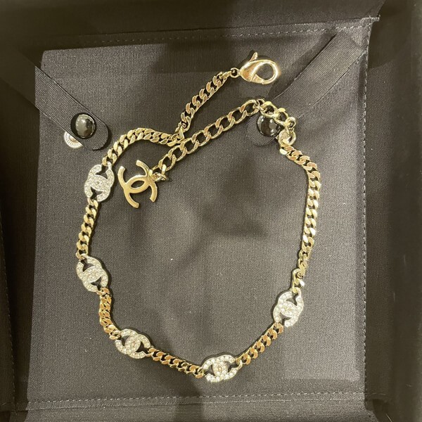 ゴージャスな首元に♡パーティー用【CHANEL】チョーカー ゴージャスハートチャームつき2連チョーカー – SUNHOSEKI