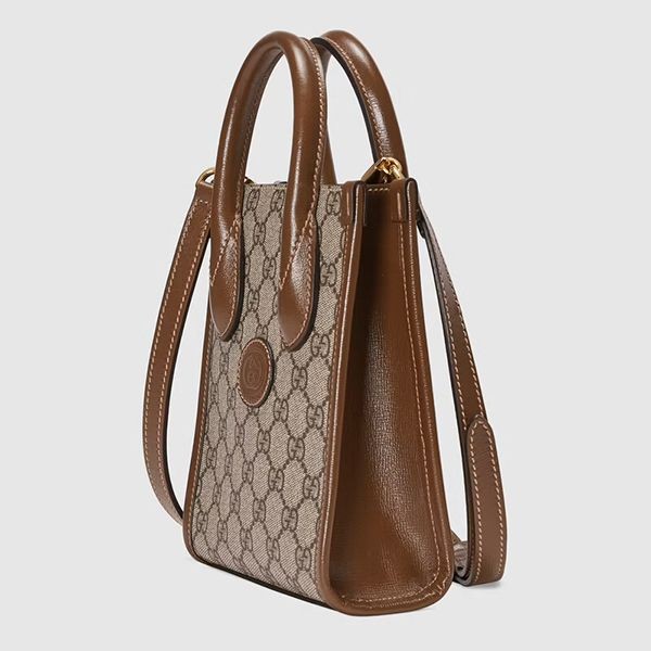 ★送料込★GUCCI インターロッキングG付きミニトートバッグ グッチ☆インターロッキングG付き ミニトートバッグコピー671623
