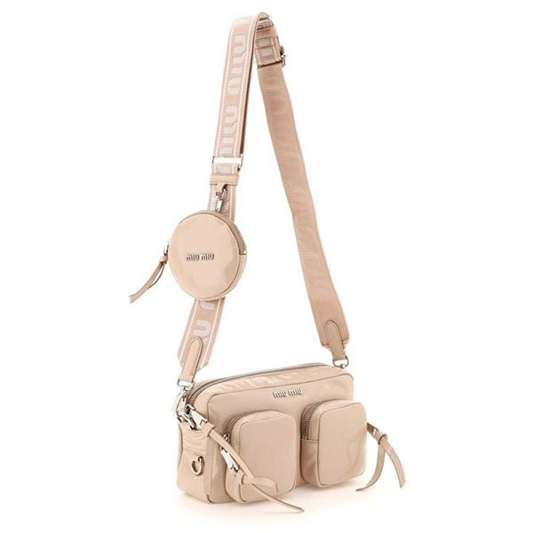◆入手困難◆【MiuMiu】Beau ナプラックパテントレザー バッグ レザーポーチ最新作】miumiu ナプラックパテントレザーバッグ