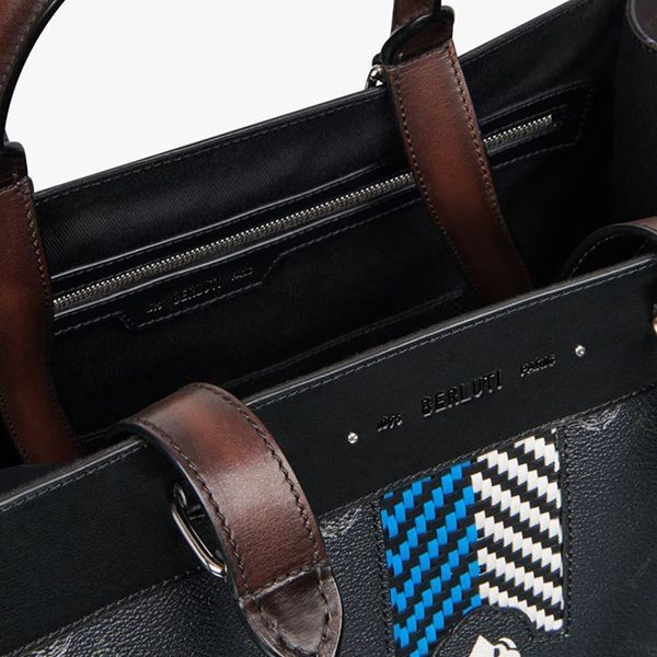 ベルルッティ☆Ulysse スモール キャンバス&レザー トート ベルルッティ☆Ulysse スモール キャンバス&レザー トート