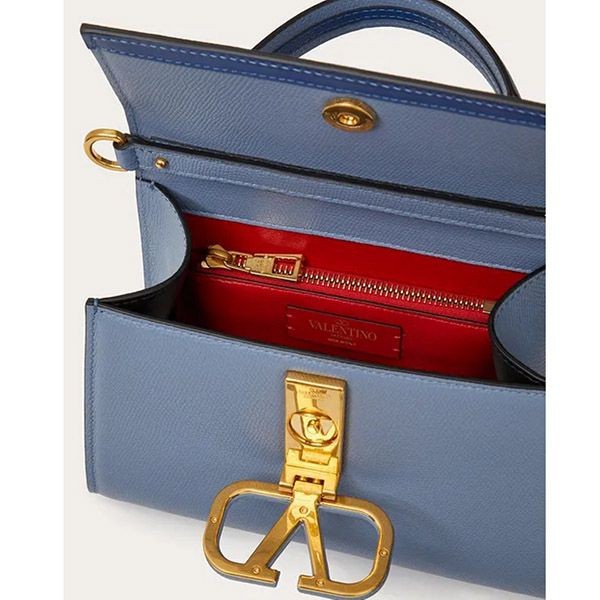 お買い得！★ヴァレンティノ★ VLOGO カーフスキン ハンドバッグ カーフスキン VALENTINO(ヴァレンティノ) ハンドバッグ