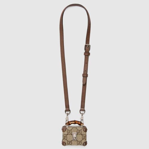 美品 GUCCI グッチ バンブー AirPods Pro ケース ショルダー 美品 GUCCI グッチ バンブー AirPods Pro ケース ショルダー