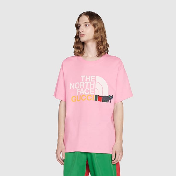 21AW】ノースフェイス x グッチ コラボ Tシャツ 5色 616036