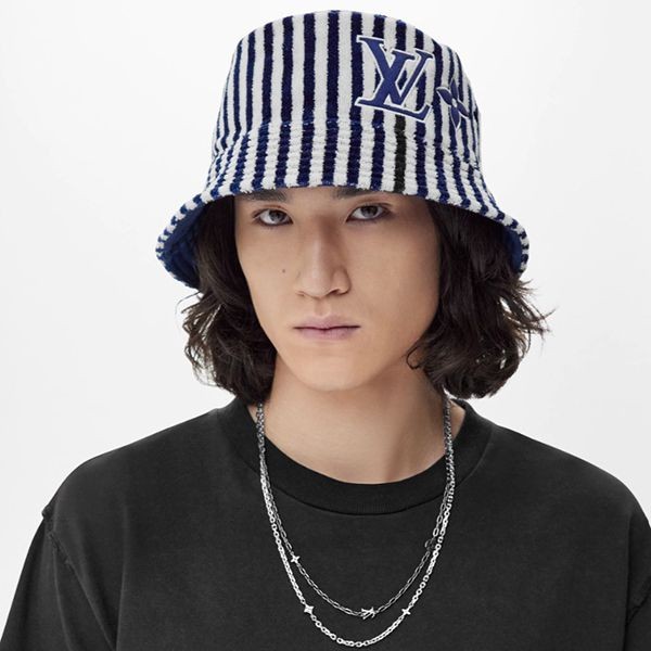 LOUIS VUITTON M77623 バケットハット　ストライプ LOUIS VUITTON M77623 バケットハット ストライプ