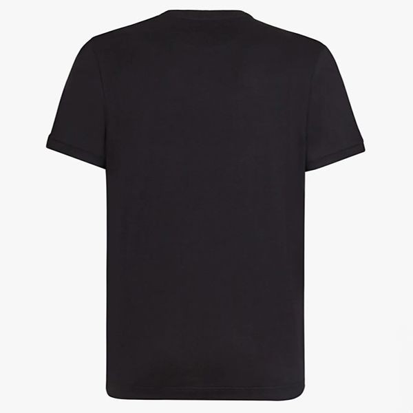 送料込 フェンディ ブラックコットンTシャツ コピー スエード