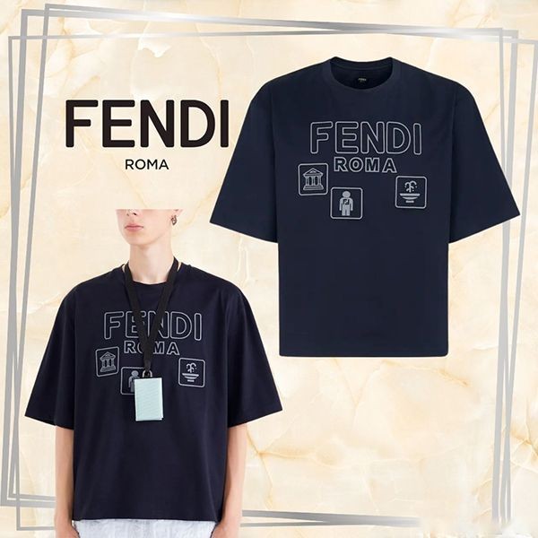 大人気☆フェンディ ブラックジャージーTシャツ コピー 大人気☆フェンディ ブラックジャージーTシャツ コピー