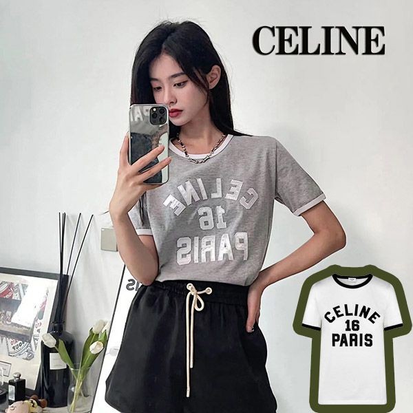 セリーヌ 16 PARIS ルーズTシャツ コピー コットン2X13B671Q セリーヌ 16 PARIS ルーズTシャツ コピー コットン2X13B671Q
