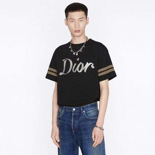☆オシャレ☆【ディオール】ロゴ Tシャツ 偽物 コットン