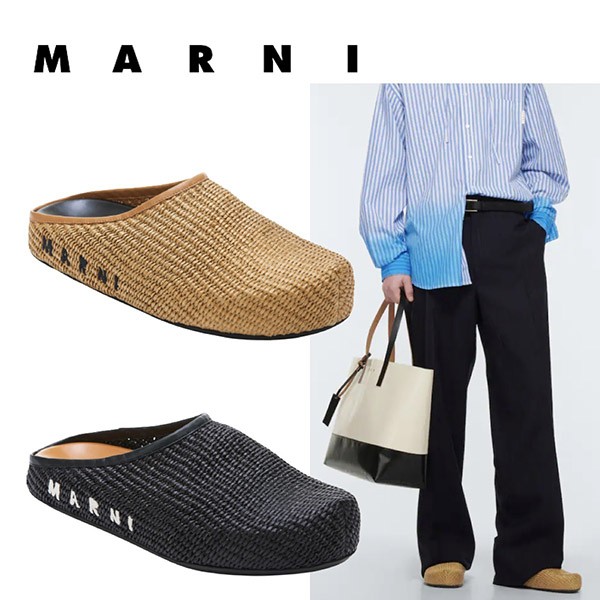 MARNI マルニ フスベット サボ サンダル SBMS006101 レザー