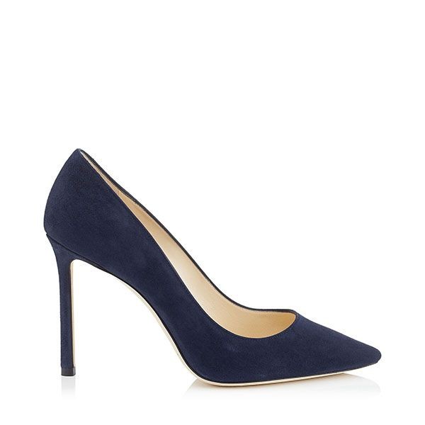 【セール】ジミーチュウ ROMY 100 スウェードミュール Black Suede Pointy Toe Pumps | Romy 100 | Pre Fall 16