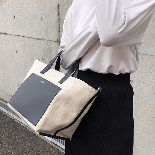 ★JIL SANDER★ スモール ワンダー スクエア トートバッグ Beige 累積売上総額第1位!【ジルサンダー 偽物】ワンダースクエア