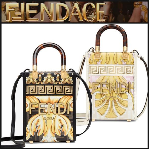フェンディ×ヴェルサーチェ】Fendace◇Sunshine Mini ショッパー