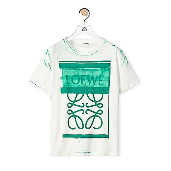 素敵なロエベ☆アナグラム ロゴ プリント Tシャツ コピー