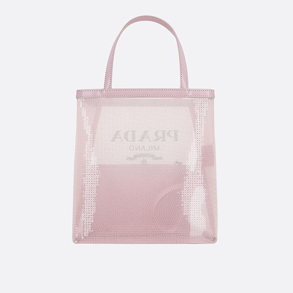プラダ スパンコールメッシュ ハンドバッグ PRADA - プラダ PRADA ポルカドット ハンドバッグ スパンコール