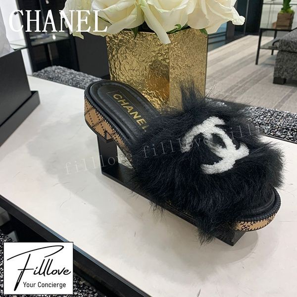 シンプルで可愛い♡ シャネル★ ミュール シンプルでどんなシーンでも大活躍☆】CHANEL ミュール