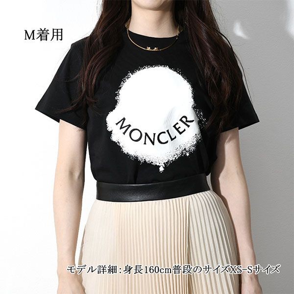 モンクレール クルーネック プリント刺しゅうロゴTシャツ コピー