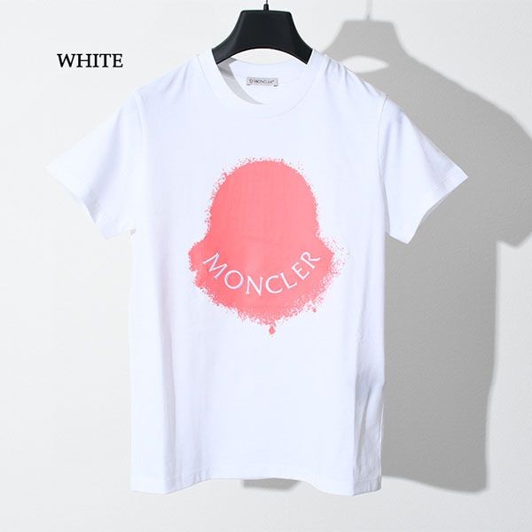 【MONCLER】ロゴプリント クルーネック Tシャツ コットン 関税込☆VIP価格【MONCLER】ロゴ プリント クルーネック Tシャツ