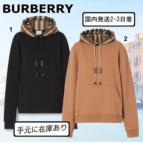 流行りのオーバーサイズ【BURBERRY】ロゴコットンフーディー 流行りのオーバーサイズ【BURBERRY】ロゴコットンフーディー
