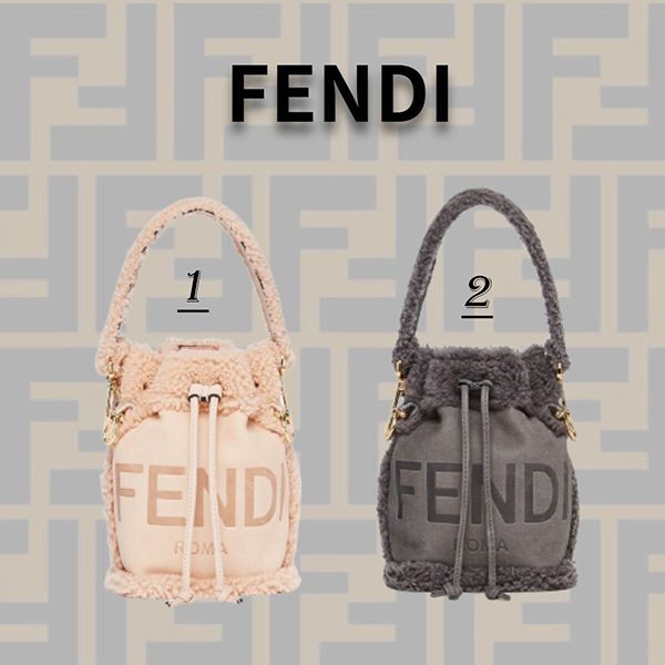 ☆FENDI *モン トレゾール ヌバック ミニバケットバッグ*☆ 【公式通販】
