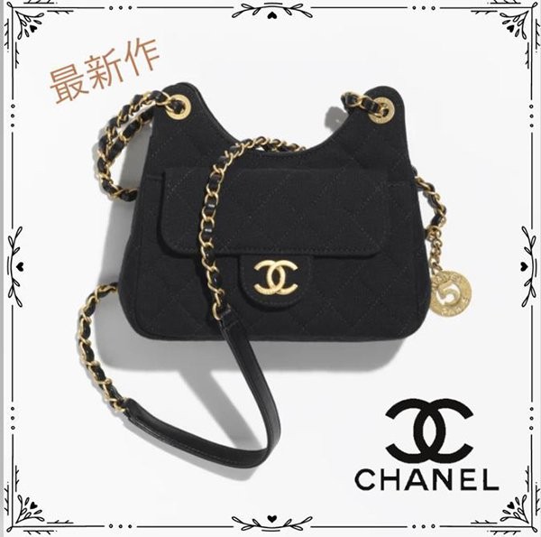 シャネル ショルダーバッグ AS3710 名東】【CHANEL】シャネル スモールホーボー チェーンショルダー