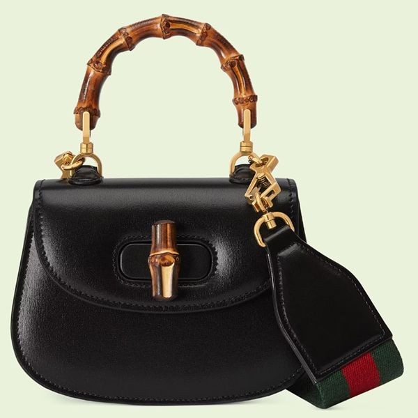 2025SS グッチ バンブー ミニ トップハンドルトートバッグ GUCCI☆バンブー ミニ トップハンドルバッグ☆すぐ届く！ (GUCCI
