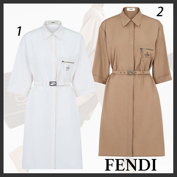 FENDI フェンディ ワンピース コットン レディース 中古