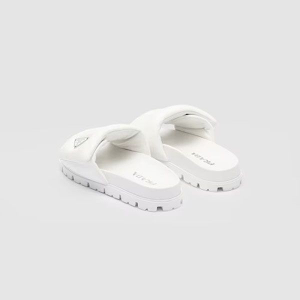プラダ ソフト パデッドナッパレザー サンダル ミュール PRADA プラダ ソフト パデッドナッパレザー ウェッジサンダル