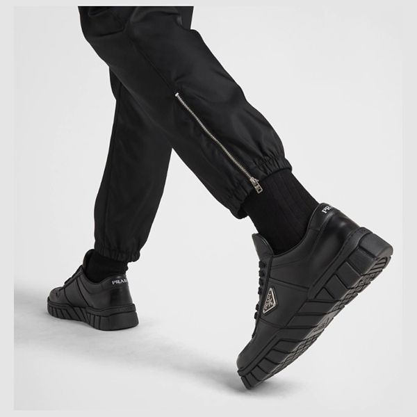 特別価格！プラダ メンズレザースニーカー コピー Leather