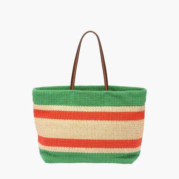 【miumiu】超人気！lady's ラフィア クロシェトートバッグ(4色) ミュウミュウ 偽物 ラフィアxコットン トートバッグ かご 4色