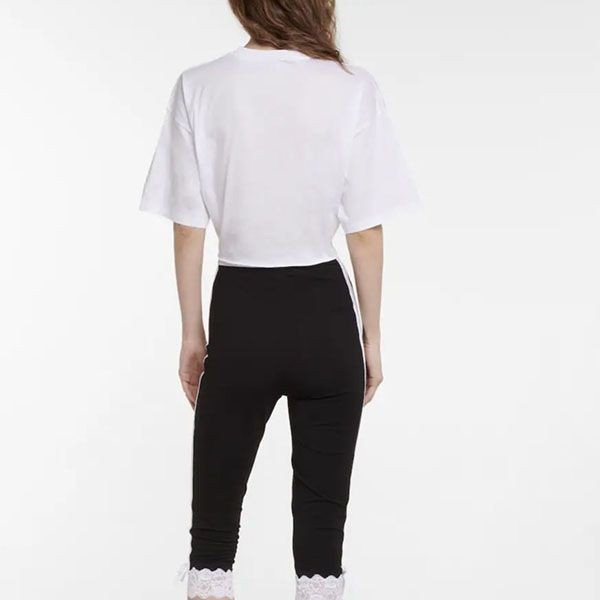 【MiuMiu】コットンジャージー ロゴ クロップド Tシャツ ミュウミュウ コットンジャージー クロップドヘム半袖Tシャツ