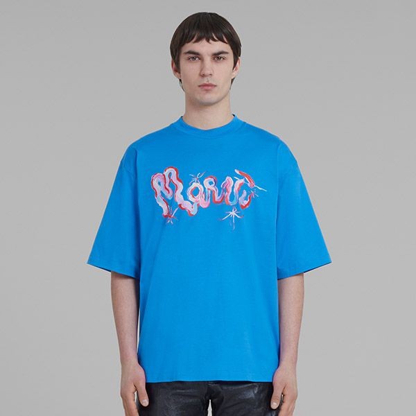 マルニ ロゴプリント クルーネックTシャツ 偽物 3色
