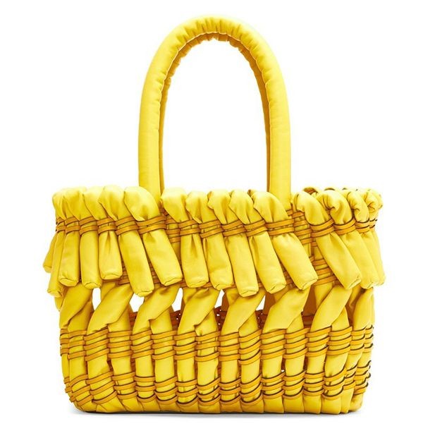 専用です！新品未使用ロエベ  カゴバックスモール　夏バック　黄色 LOEWE 新品同様 ロエベ バスケット バッグ スモール カゴバッグ