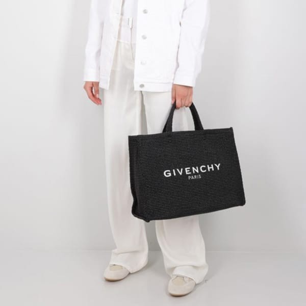 ジバンシィ☆G-Tote ラージ ラフィア トート かごバッグ 偽物 2