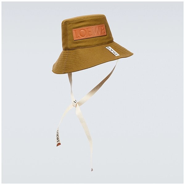 LOEWE ロエベ フレイド フィッシャーマンハット (デニム＆カーフ