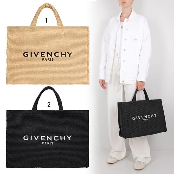 GIVENCHY◆G-トート ミディアム ラフィア トート◆かごバッグ GIVENCHY◇G-トート ミディアム ラフィア トート◇かごバッグ