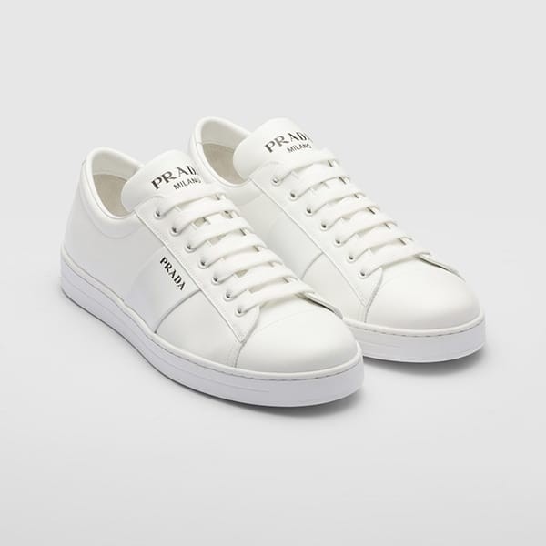 ＊PRADA＊ブラッシュドレザー スニーカー ☆PRADA☆ プラダRe-Nylon xブラッシュドレザー スニーカー