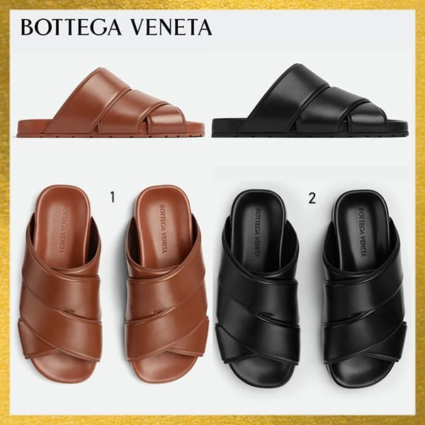 【新品】BOTTEGA VENETA ラバー フラッシュ サンダル 茶色　42 新品】BOTTEGA VENETA ラバー フラッシュ サンダル 茶色 42
