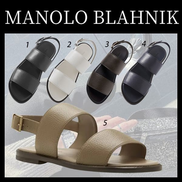 [MANOLO BLAHNIK] メンズ BULGOBIS サンダル カーフレザー BULGOBIS | Men's Black Calf Leather Sandals | Manolo Blahnik