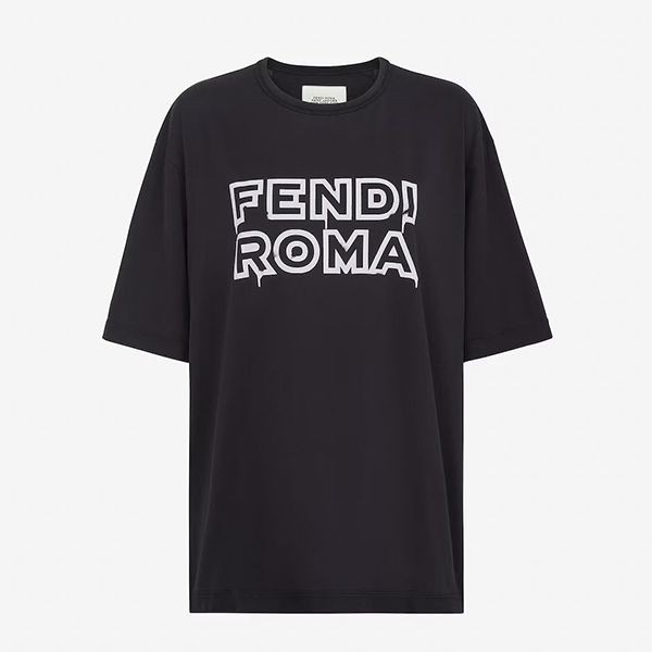 稀少フェンディ by MARC JACOBS ブラック ジャージー Tシャツ 稀少フェンディ by MARC JACOBS ブラック ジャージー Tシャツ