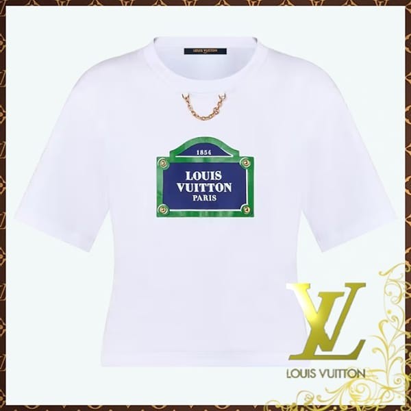 ハイブランドVUITTON チェーン半袖Tシャツ レディースXS ハイブランドVUITTON チェーン半袖Tシャツ レディースXS