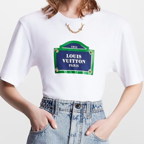 ハイブランドVUITTON チェーン半袖Tシャツ レディースXS ハイブランドVUITTON チェーン半袖Tシャツ レディースXS