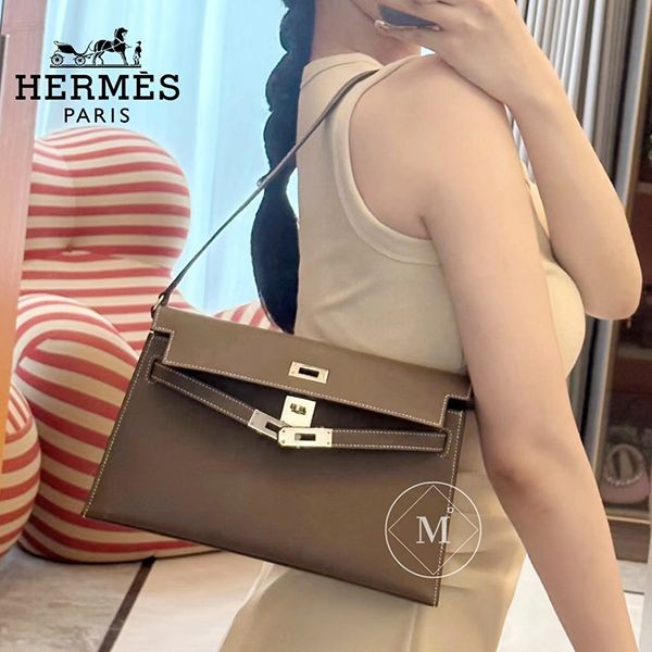 HERMES エルメス レザー 手袋 グローブ ラムスキン ケリー 小物