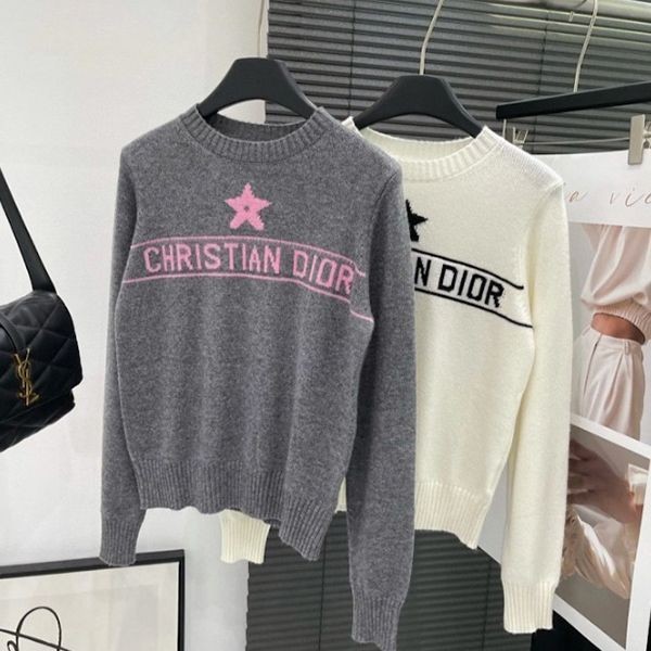 超美品 ディオール 長袖ニット セーター カシミヤ ピンク 34 ロゴ XS 超美品 ディオール 長袖ニット セーター カシミヤ ピンク 34 ロゴ XS