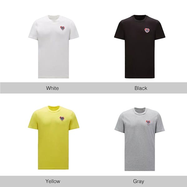 ◆完売必至◆【Moncler】刺繍入りバーシティロゴコットンTシャツ 新作☆MONCLER*風格が漂う*刺繍 バーシティロゴコットンTシャツ