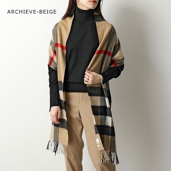 バーバリー マフラー 偽物HALF MEGA CHECK CASHMERE