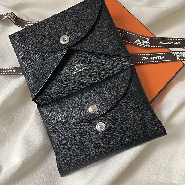 25年入手！ レシートコピー付 エルメス カルヴィ デュオ エルメス<br>カルヴィ デュオ<br>コインケース付きカードケース