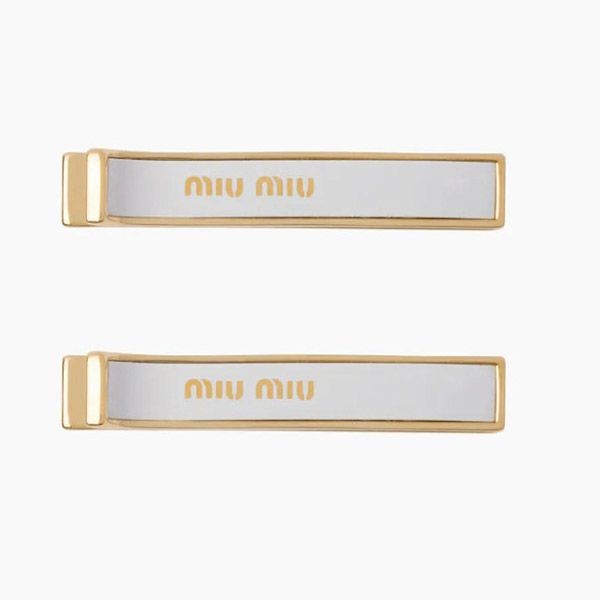 【完売必至】ミュウミュウ 個性的なデザインの♪メタル クリップ Amazon.co.jp: [ミュウミュウ] ヘアクリップ レディース メタル