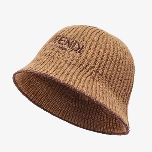 FENDI Hat Bucket L Nylon Silver Total Pattern Mens FXQ801
